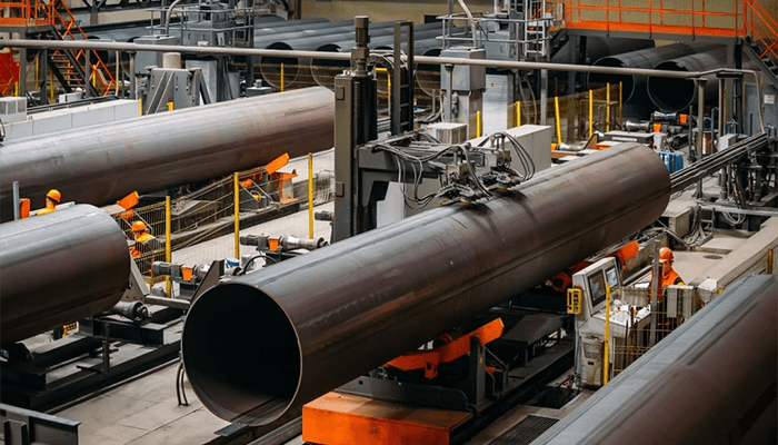Стальные трубы на производстве 3
